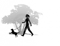 Прогулки с собакой помогут похудеть