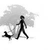 Прогулки с собакой помогут похудеть